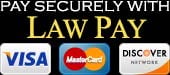 Pay Securely With | Law Pay | Visa | MasterCard | Discover | Network